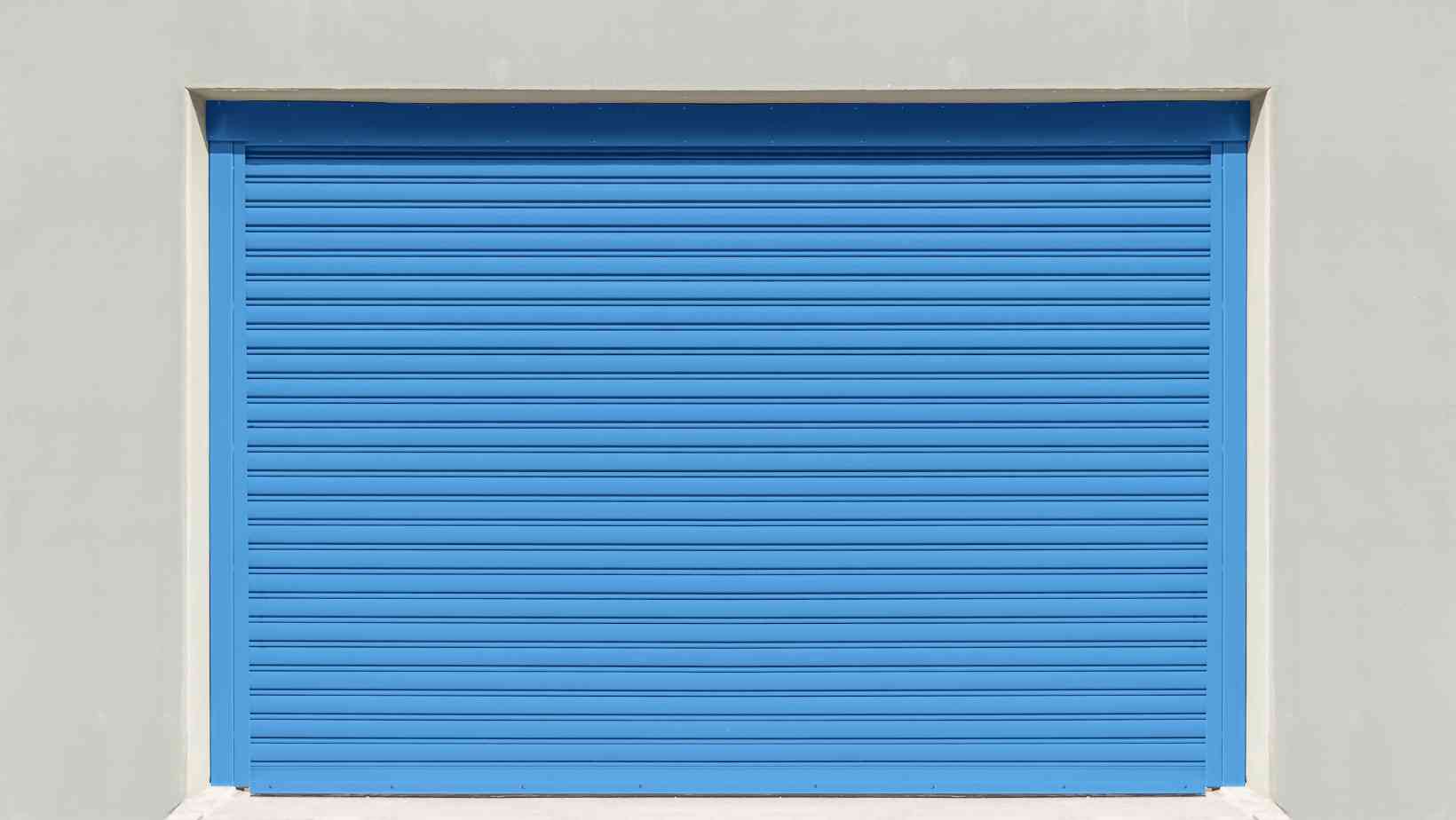 Garage Roller Shutter Blue